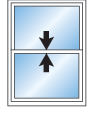 double hung window
